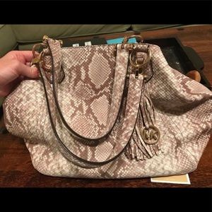 Authentic snake skin Michael Kors purse